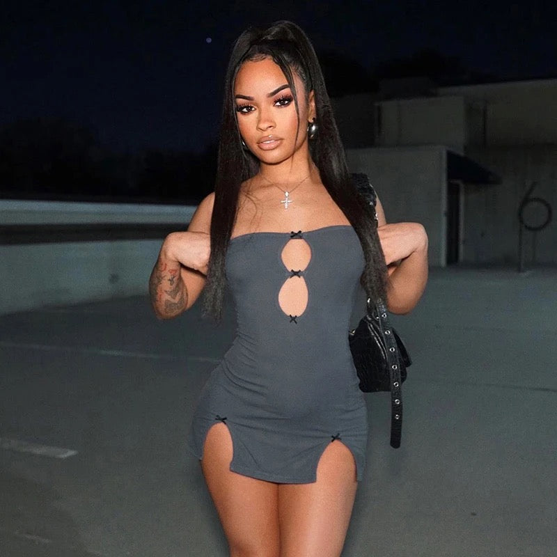 Dark grey bodycon