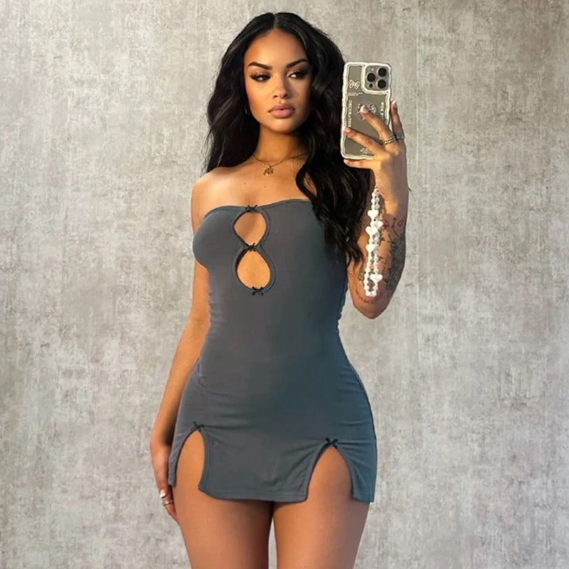 Dark grey bodycon